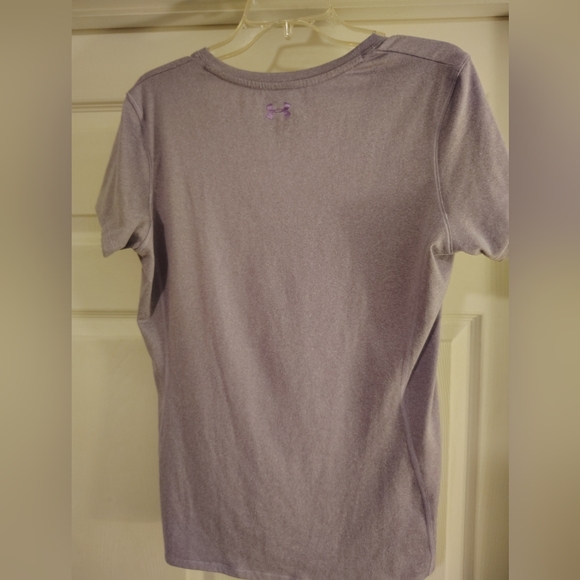 Under Armour Women's Lavender V-Neck Tee - Picture 3 of 5